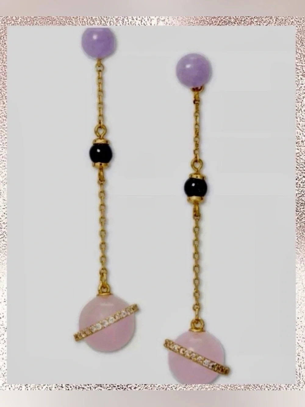 Kate Spade Authentic On the Rocks Linear Drop Earrings